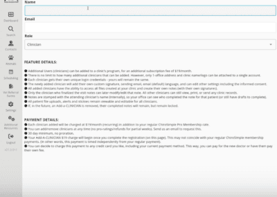 Add a User (Clinician/Staff)