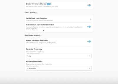 Vet Referral Form: Overview