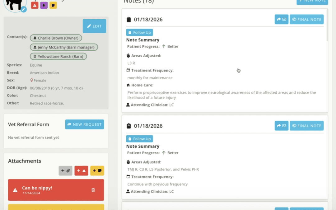Animal Page: Overview / Adding Contacts