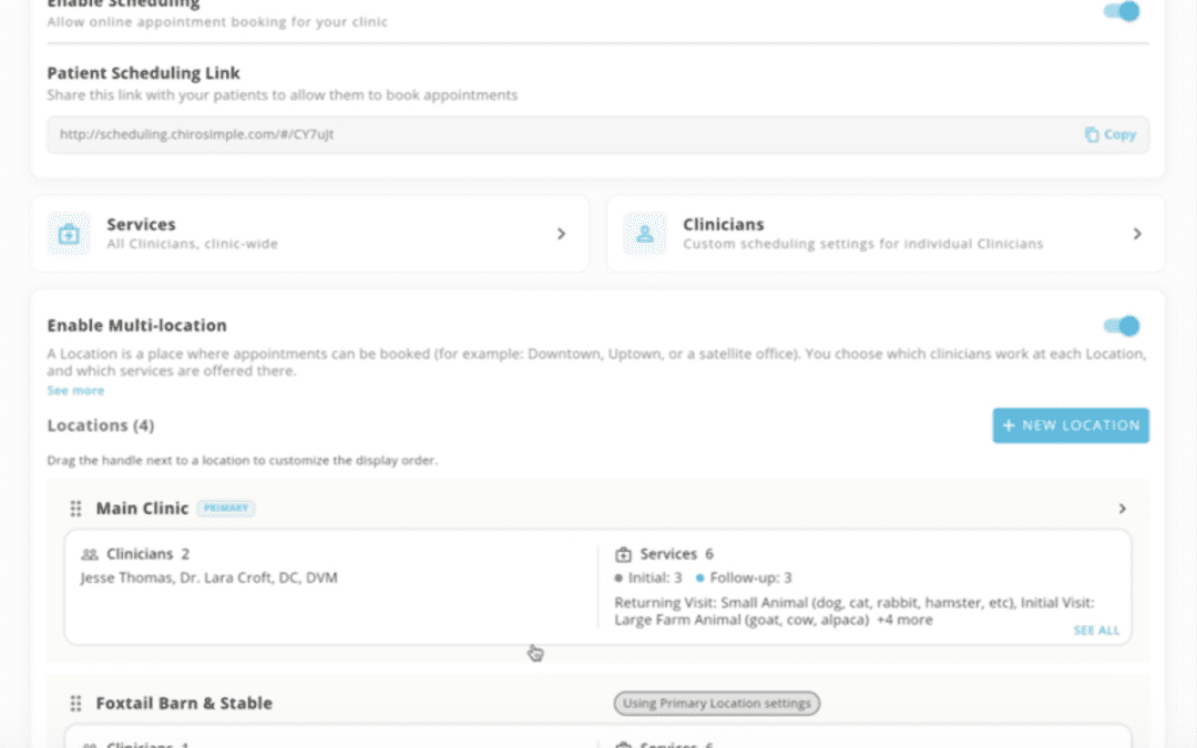 Scheduling: Multi-Location Handling
