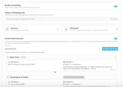 Scheduling: Multi-Location Handling